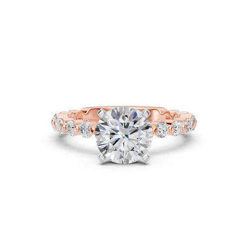 360 degree view of Signature Hearts & Arrows Shared Prong Engagement Ring (.70ct. tw.)