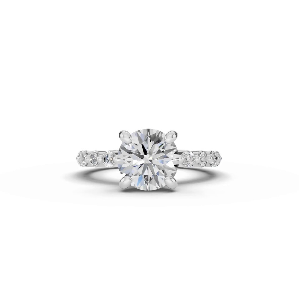 360 degree view of Signature Hearts & Arrows Shared Prong Engagement Ring (.70ct. tw.)