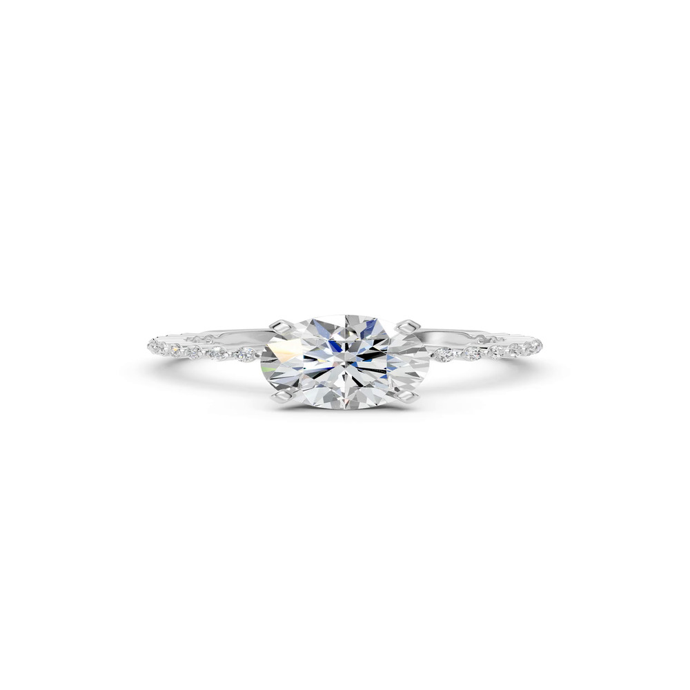 360 degree view of Signature Hearts & Arrows Hidden Halo Shared Prong Engagement Ring (1/3ct. tw.)