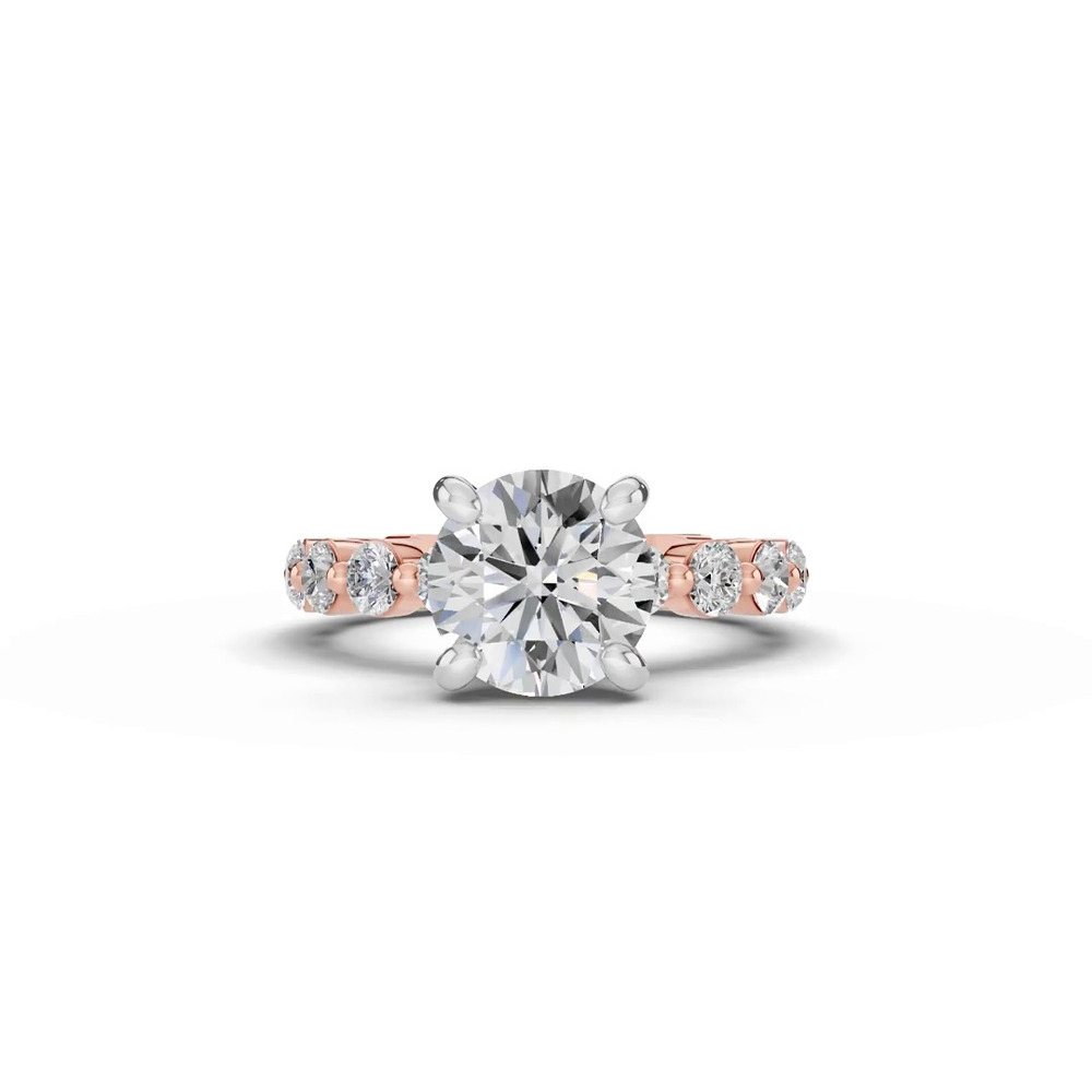 360 degree view of Signature Hearts & Arrows Hidden Halo Shared Prong Engagement Ring (1.00ct. tw.)