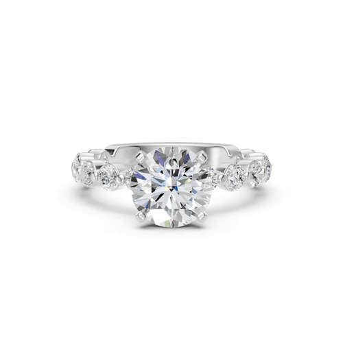 360 degree view of Signature Hearts & Arrows Hidden Halo Shared Prong Engagement Ring (1.00ct. tw.)