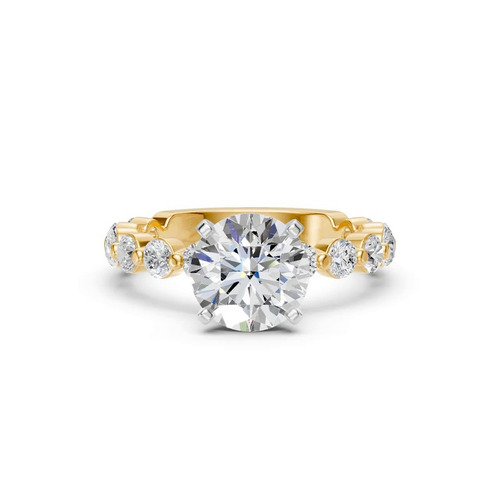 360 degree view of Signature Hearts & Arrows Hidden Halo Shared Prong Engagement Ring (1.00ct. tw.)