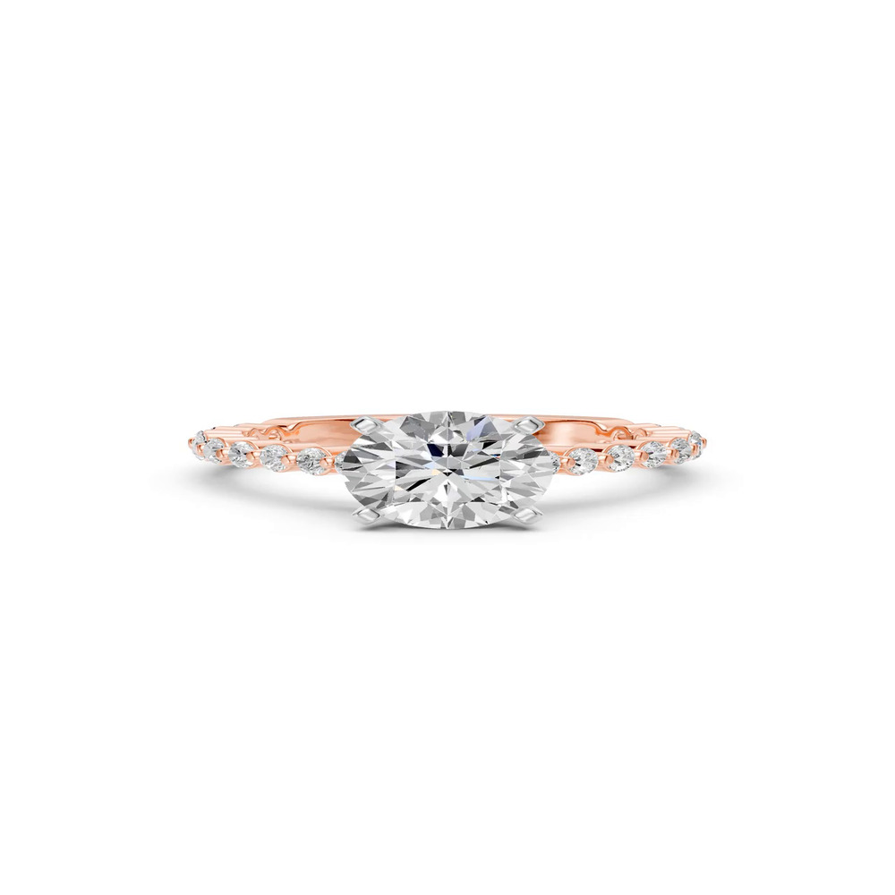 360 degree view of Signature Hearts & Arrows Shared Prong Cathedral Engagement Ring (1/2ct. tw.)