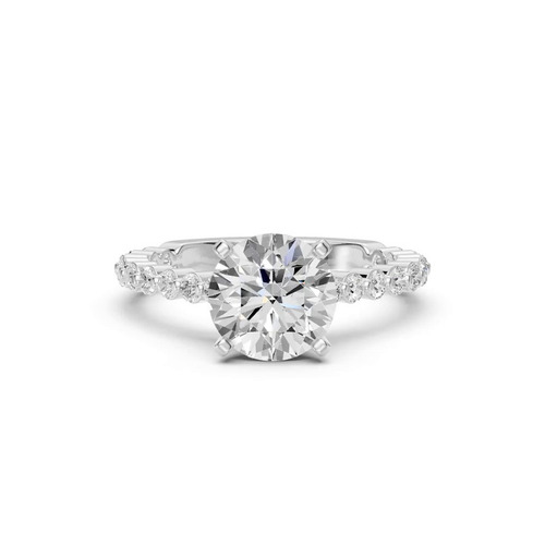 360 degree view of Signature Hearts & Arrows Shared Prong Cathedral Engagement Ring (1/2ct. tw.)