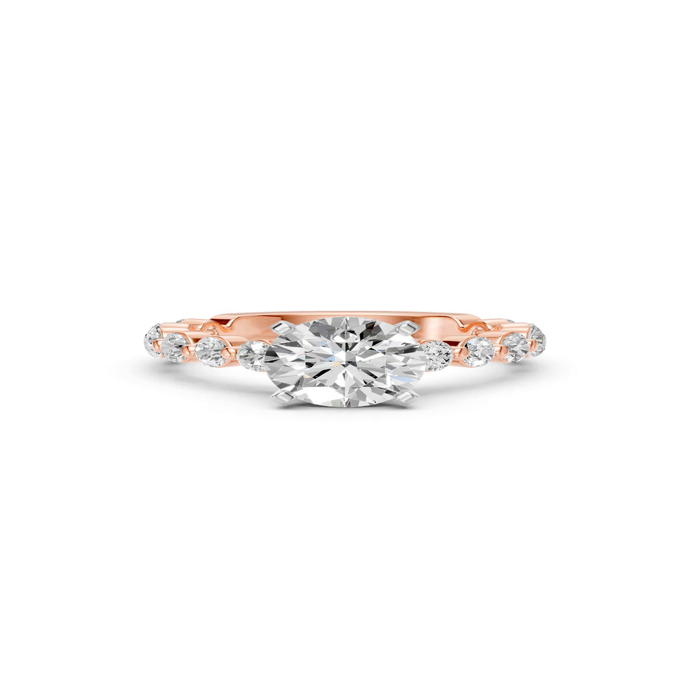 360 degree view of Signature Hearts & Arrows Shared Prong Hidden Halo Cathedral Engagement Ring (1.05ct. tw.)