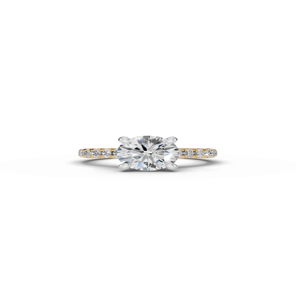 360 degree view of Signature Hearts & Arrows Classic Hidden Halo Cathedral Engagement Ring (.55ct. tw.)