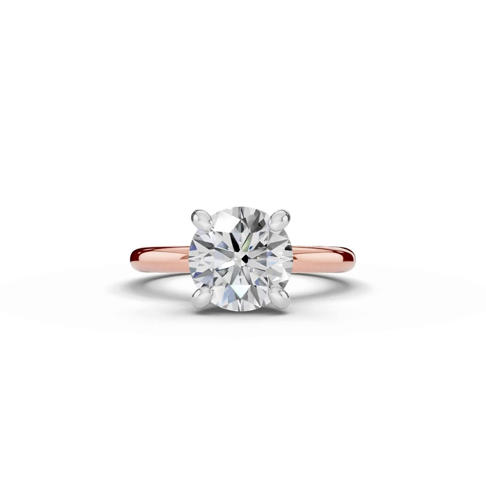 360 degree view of Signature Hearts & Arrows Hidden Halo Engagement Ring (2mm)