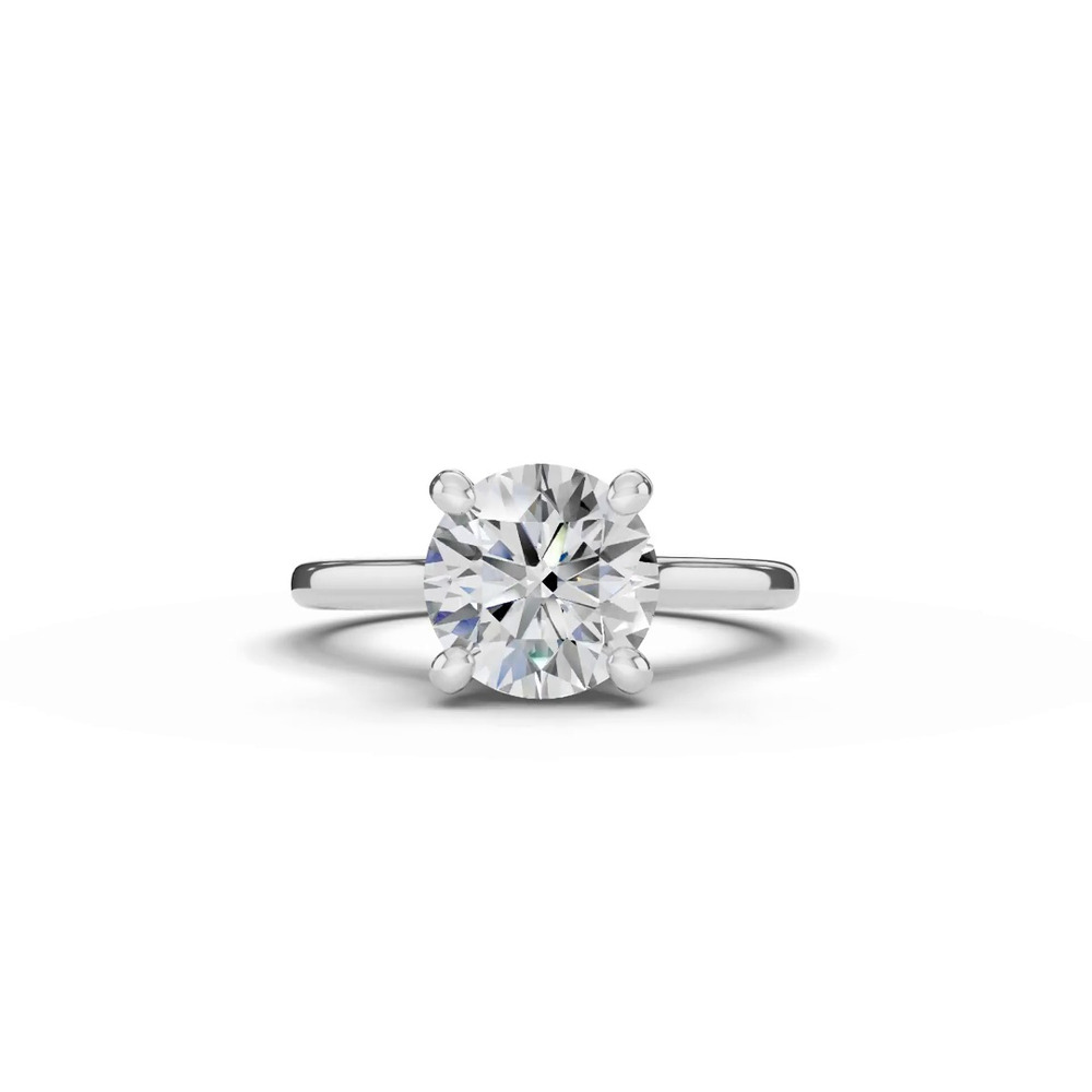 360 degree view of Tradition Hidden Halo Cathedral Engagement Ring (2mm)