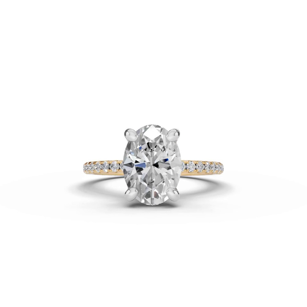360 degree view of Signature Hearts & Arrows Classic Hidden Halo Pavé Engagement Ring (1/4ct. tw.)