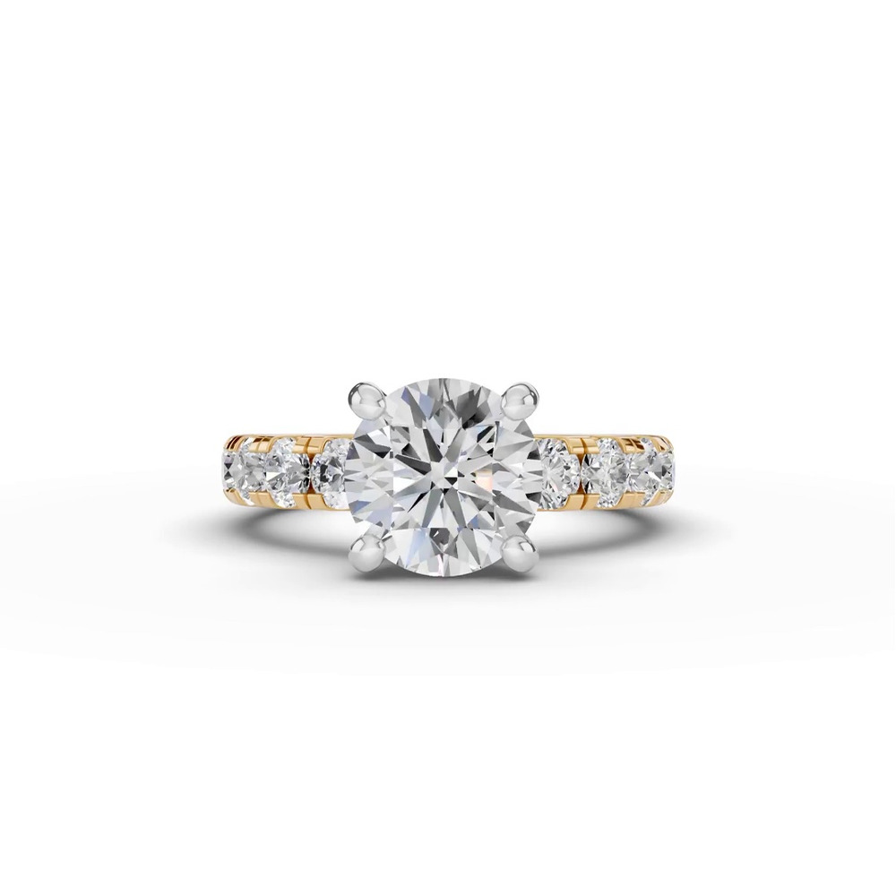 360 degree view of Tradition Pavé Euroshank Engagement Ring (1 ct. tw.)