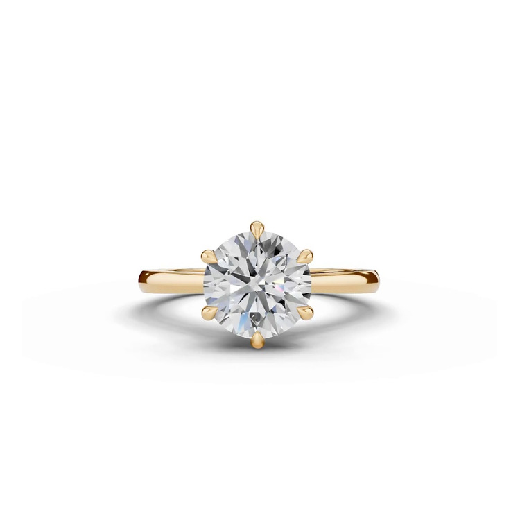 360 degree view of Tradition Cathedral Solitaire Engagement Ring (1.8mm)