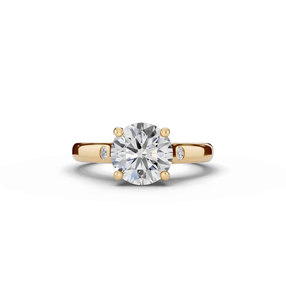 360 degree view of Tradition Trellis Diamond Accent Engagement Ring (2.5mm)