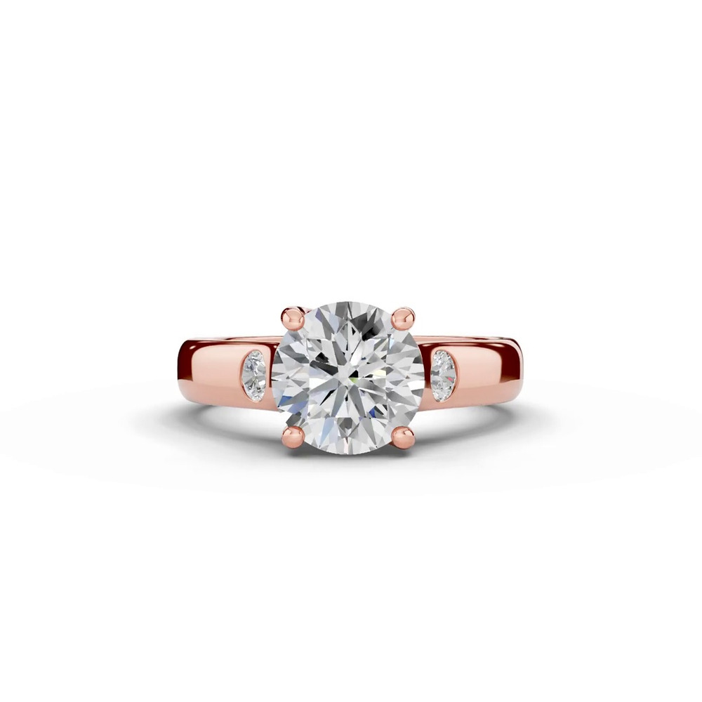 360 degree view of Tradition Trellis Diamond Accent Engagement Ring (3.5mm)