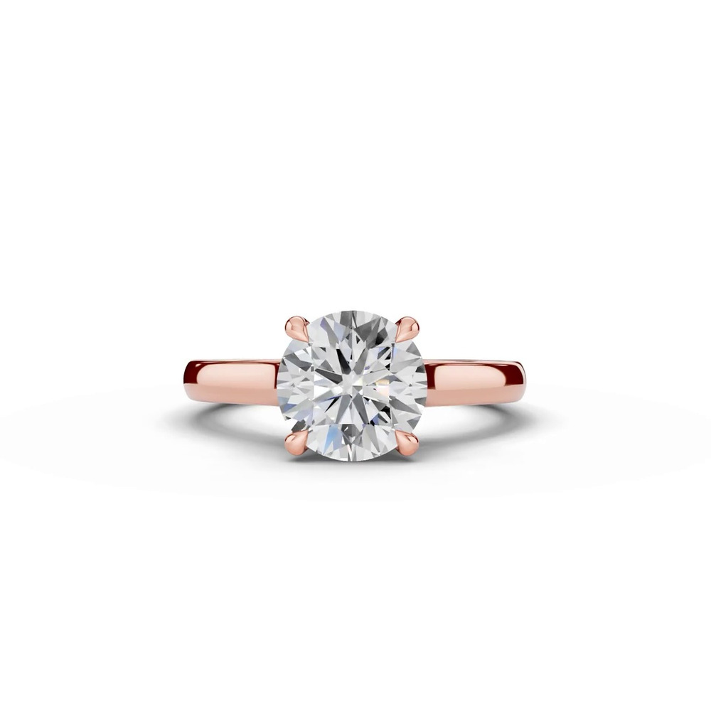 360 degree view of Euroshank Scroll Solitaire Engagement Ring