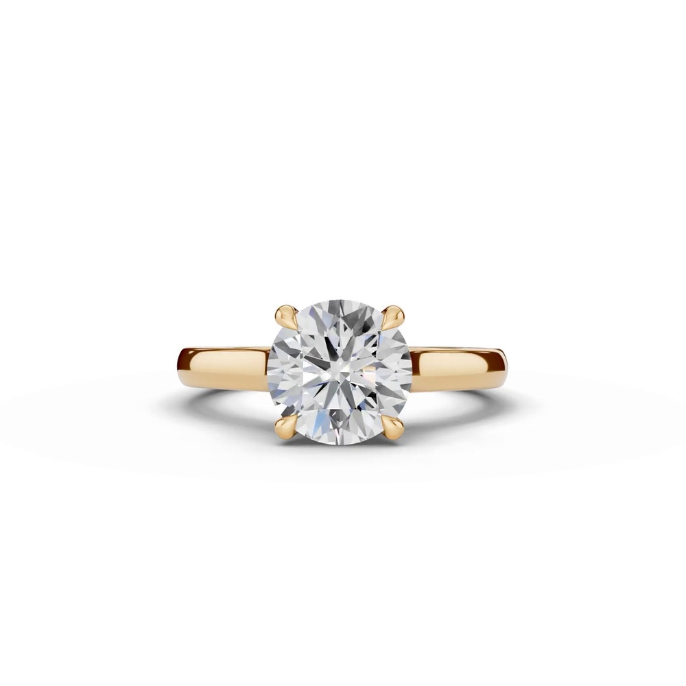 360 degree view of Euroshank Scroll Solitaire Engagement Ring
