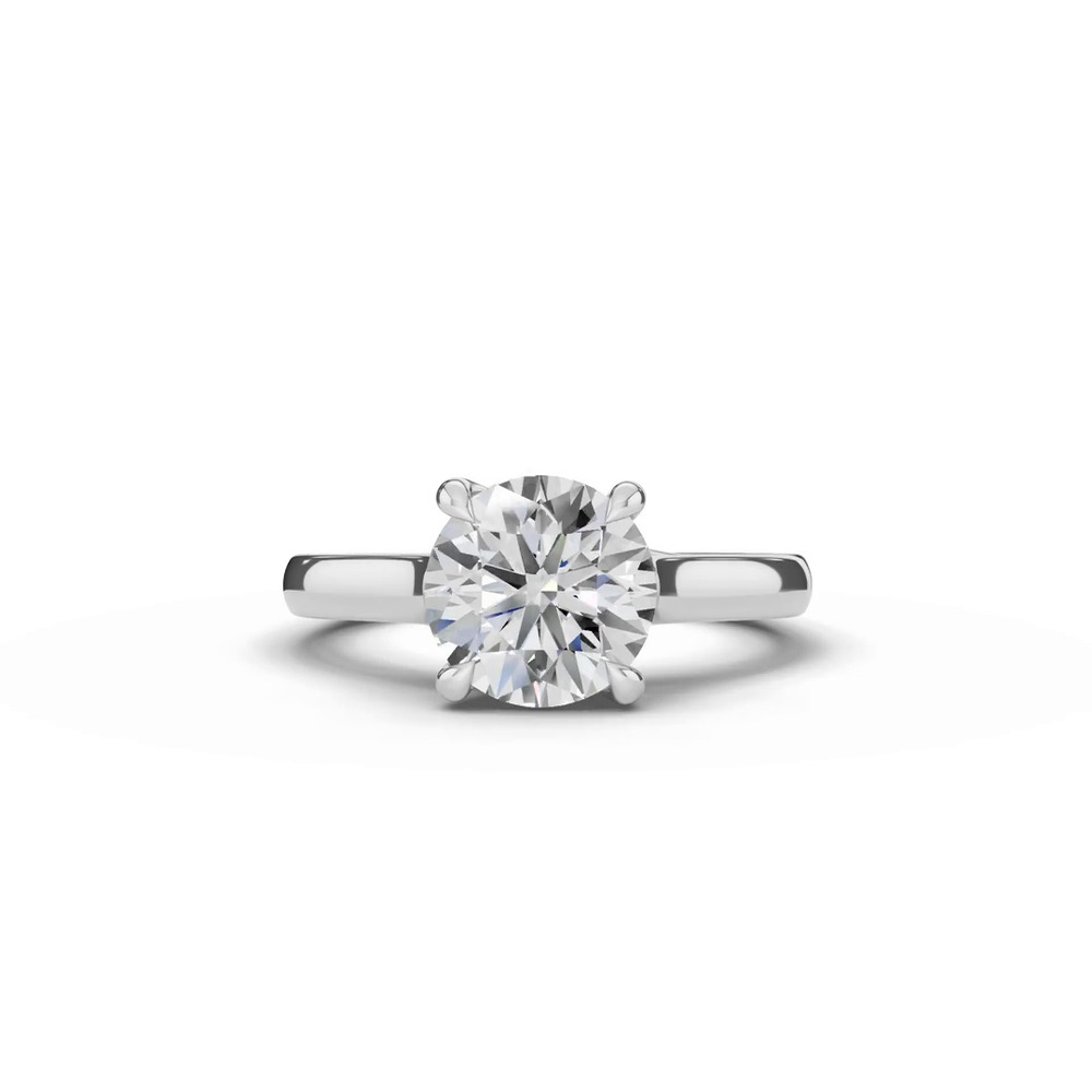 360 degree view of Tradition Euroshank Trellis Solitaire Engagement Ring