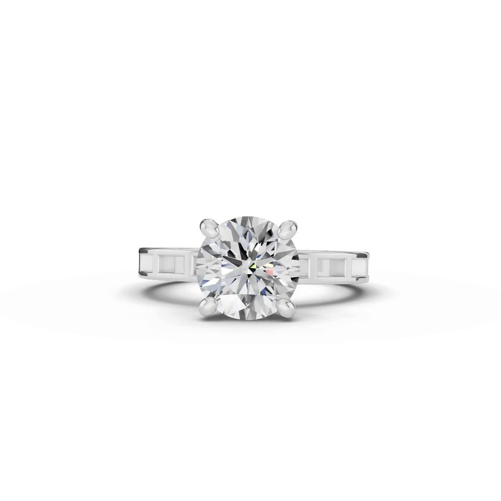 360 degree view of Forma Frame Solitaire Engagement Ring