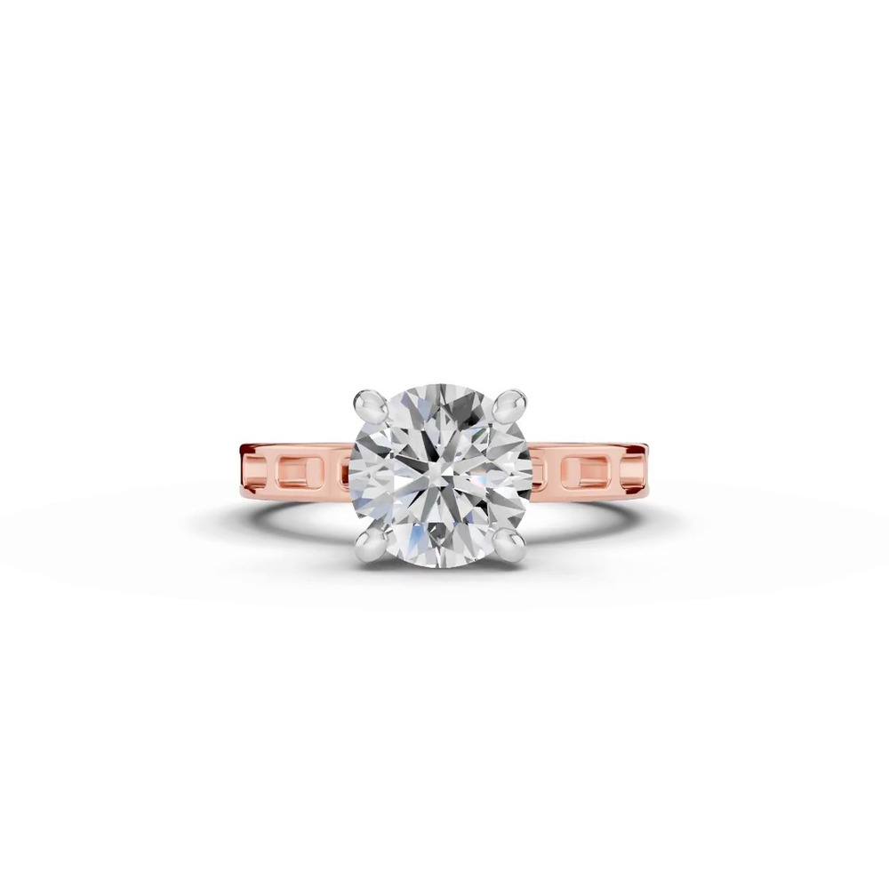 360 degree view of Forma Flow Solitaire Engagement Ring