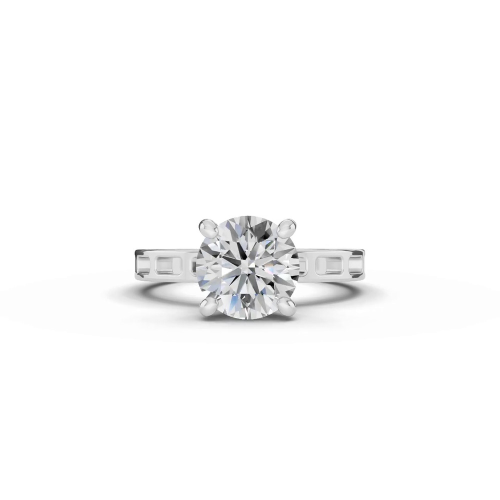 360 degree view of Forma Flow Solitaire Engagement Ring