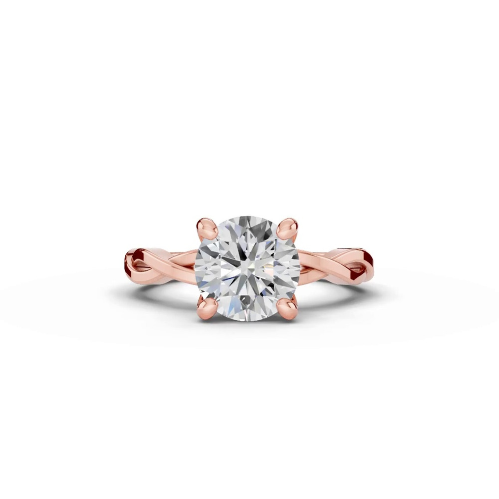 360 degree view of Voluta Twist Solitaire Engagement Ring