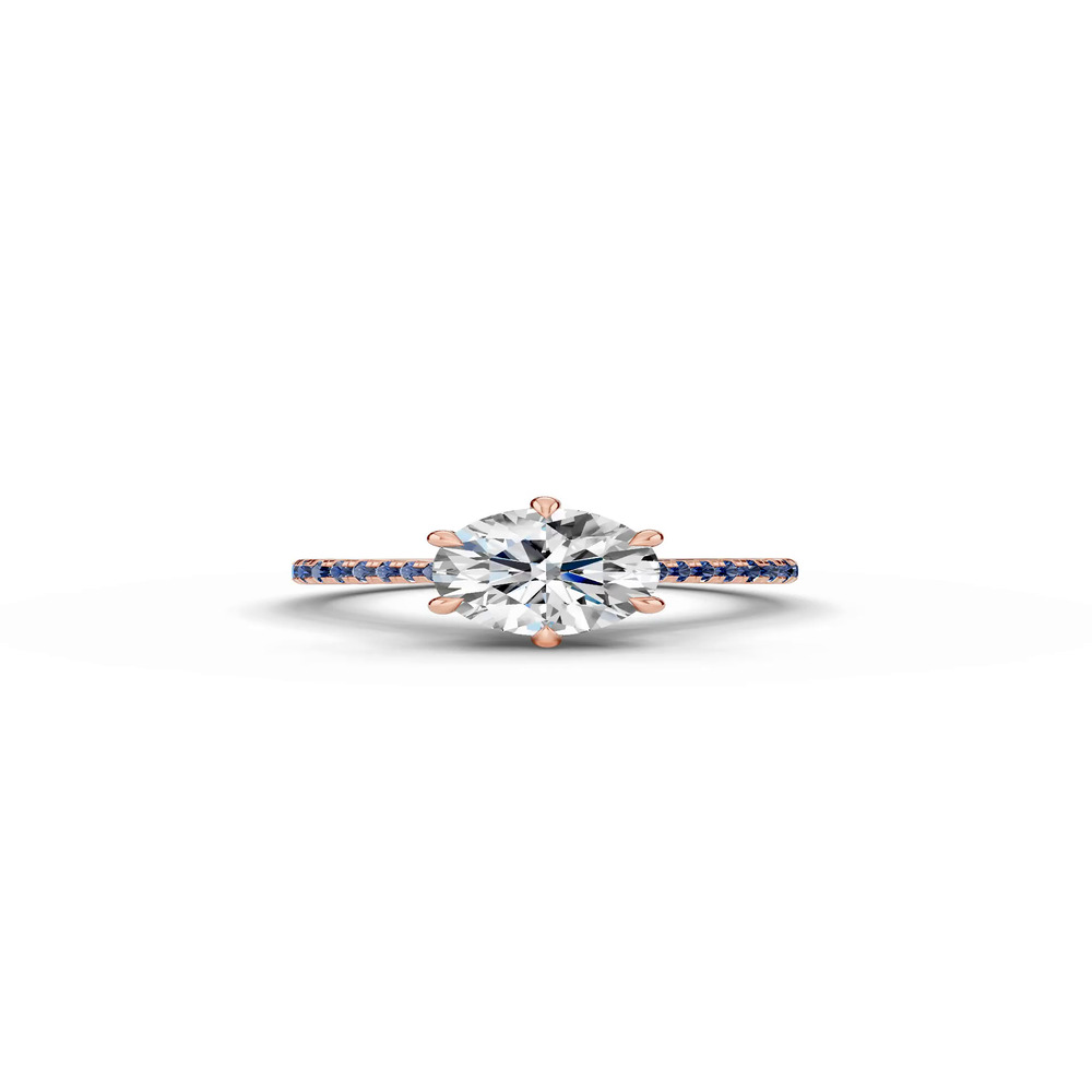 360 degree view of Tradition Cathedral Sapphire Engagement Ring (0.20 ct. tw.)