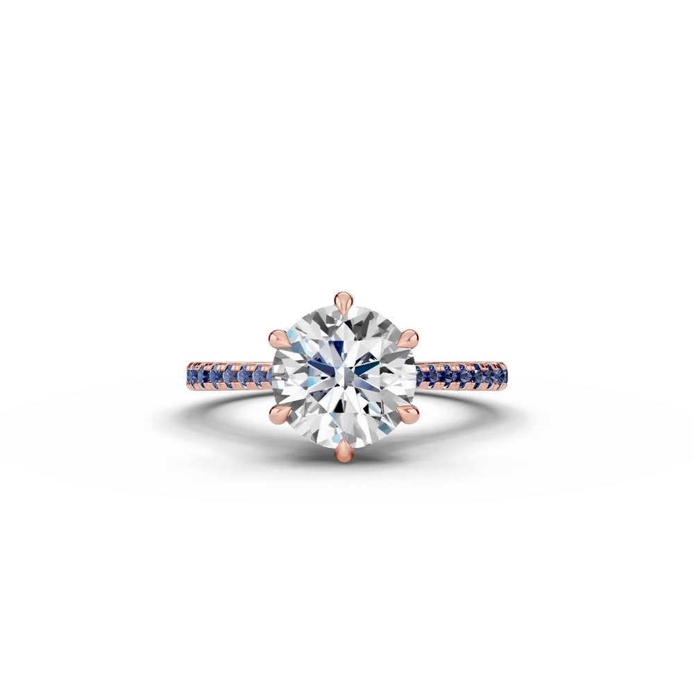 360 degree view of Tradition Cathedral Sapphire Engagement Ring (0.20 ct. tw.)