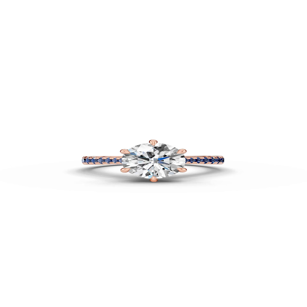360 degree view of Tradition Cathedral Sapphire Engagement Ring (0.30 ct. tw.)