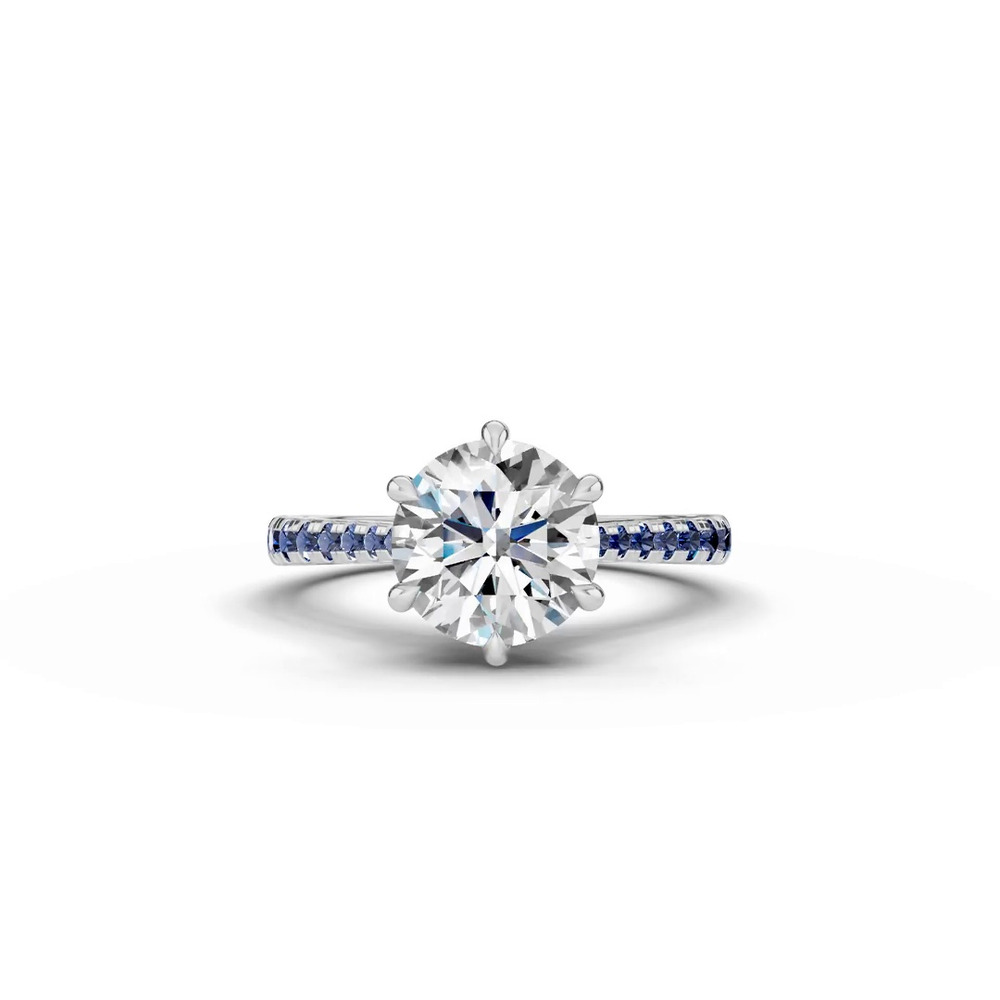 360 degree view of Tradition Cathedral Sapphire Engagement Ring (0.30 ct. tw.)