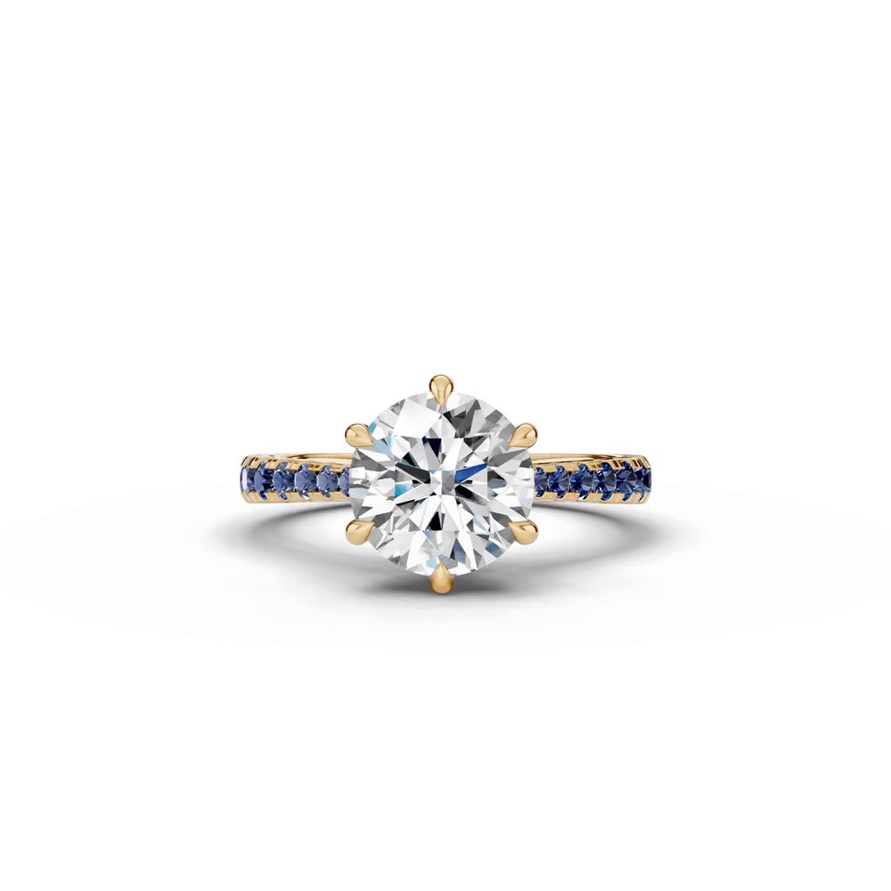 360 degree view of Tradition Cathedral Sapphire Engagement Ring (0.35 ct. tw.)