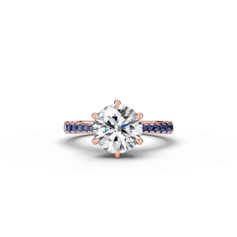360 degree view of Tradition Cathedral Sapphire Engagement Ring (0.35 ct. tw.)