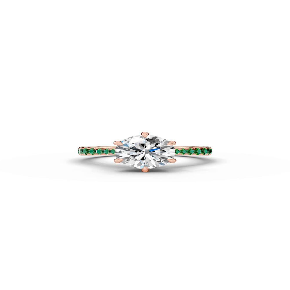 360 degree view of Tradition Cathedral Tsavorite Engagement Ring (0.35 ct. tw.)