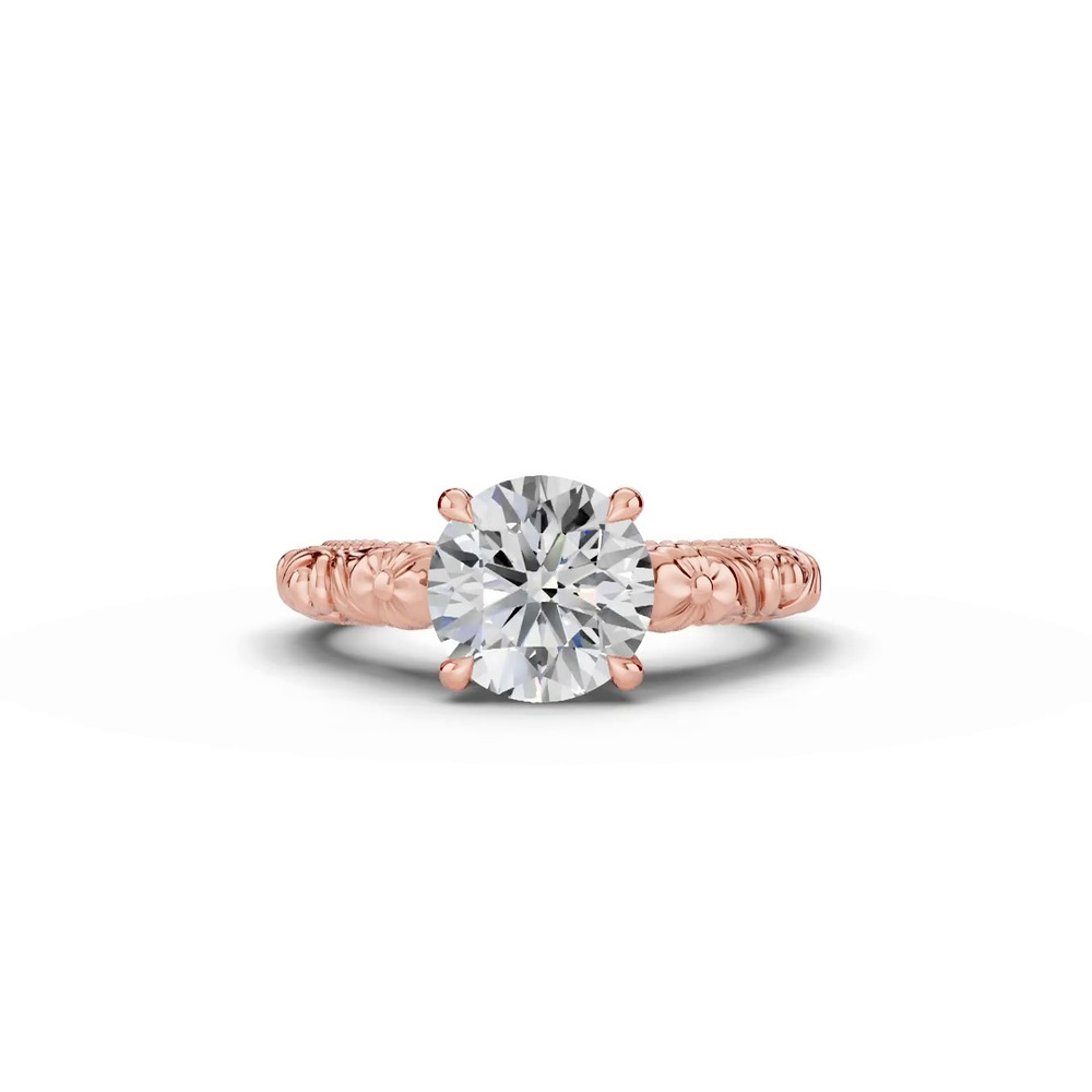 360 degree view of Verdess Nature-Inspired Solitaire Engagement Ring