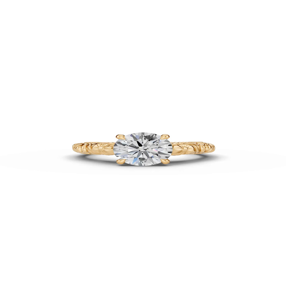 360 degree view of Verdess Nature-Inspired Solitaire Engagement Ring