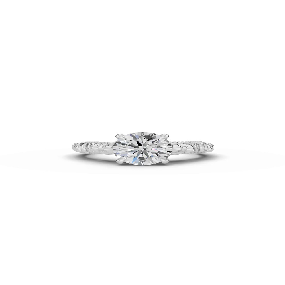 360 degree view of Verdess Nature-Inspired Solitaire Engagement Ring