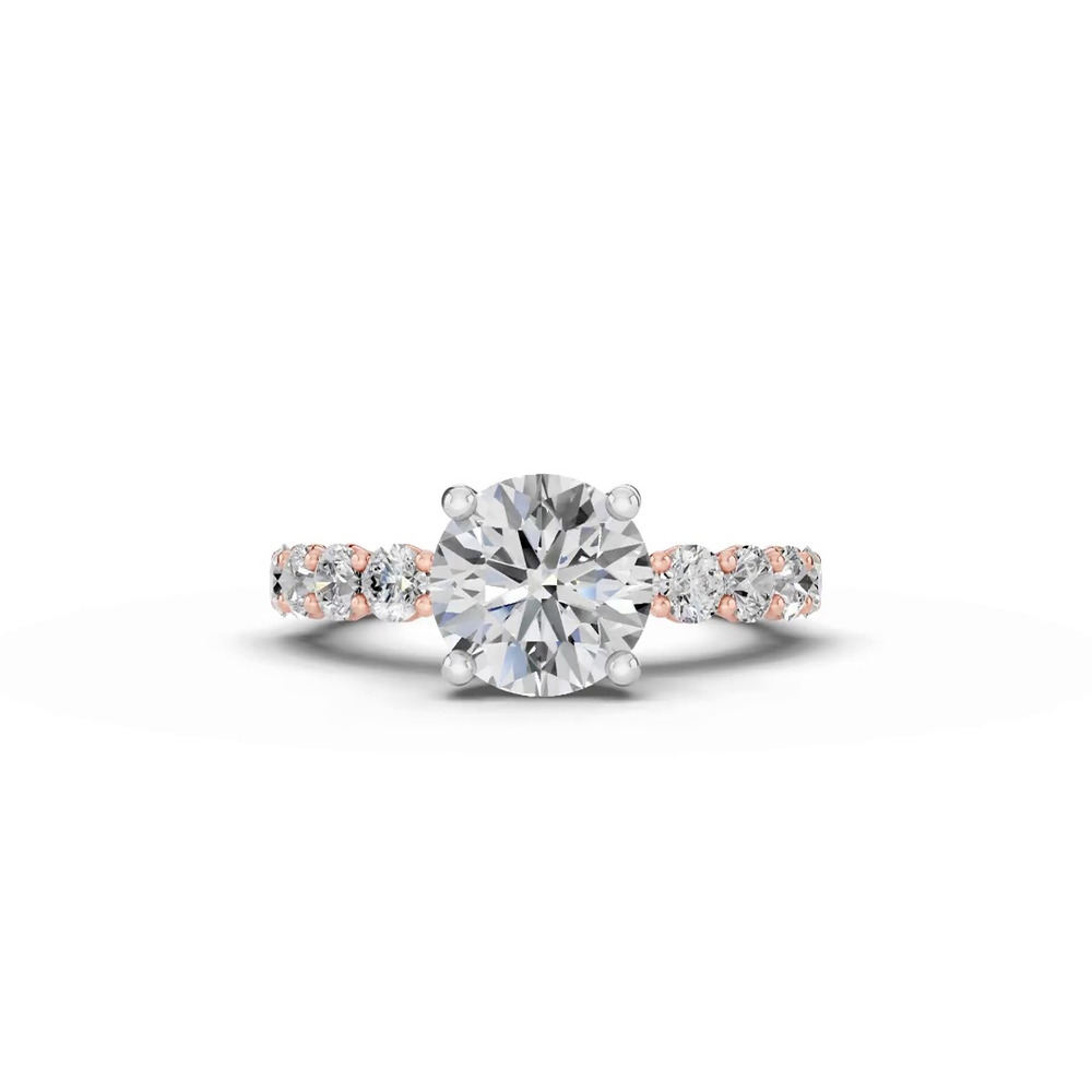 360 degree view of Sculpted Heart Diamond Engagement Ring (.90 ct. tw.)