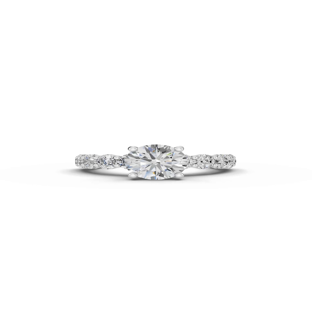 360 degree view of Sculpted Heart Diamond Engagement Ring (1.50 ct. tw.)