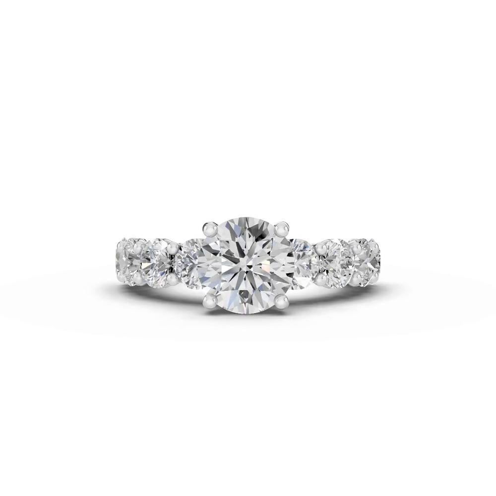 360 degree view of Sculpted Heart Diamond Engagement Ring (2.40 ct. tw.)