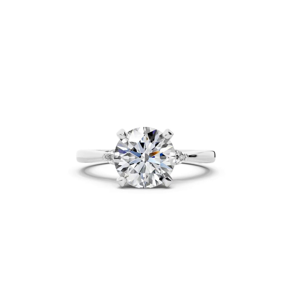 360 degree view of Madison Three-Stone Pear Engagement Ring (.10 ct. tw.)