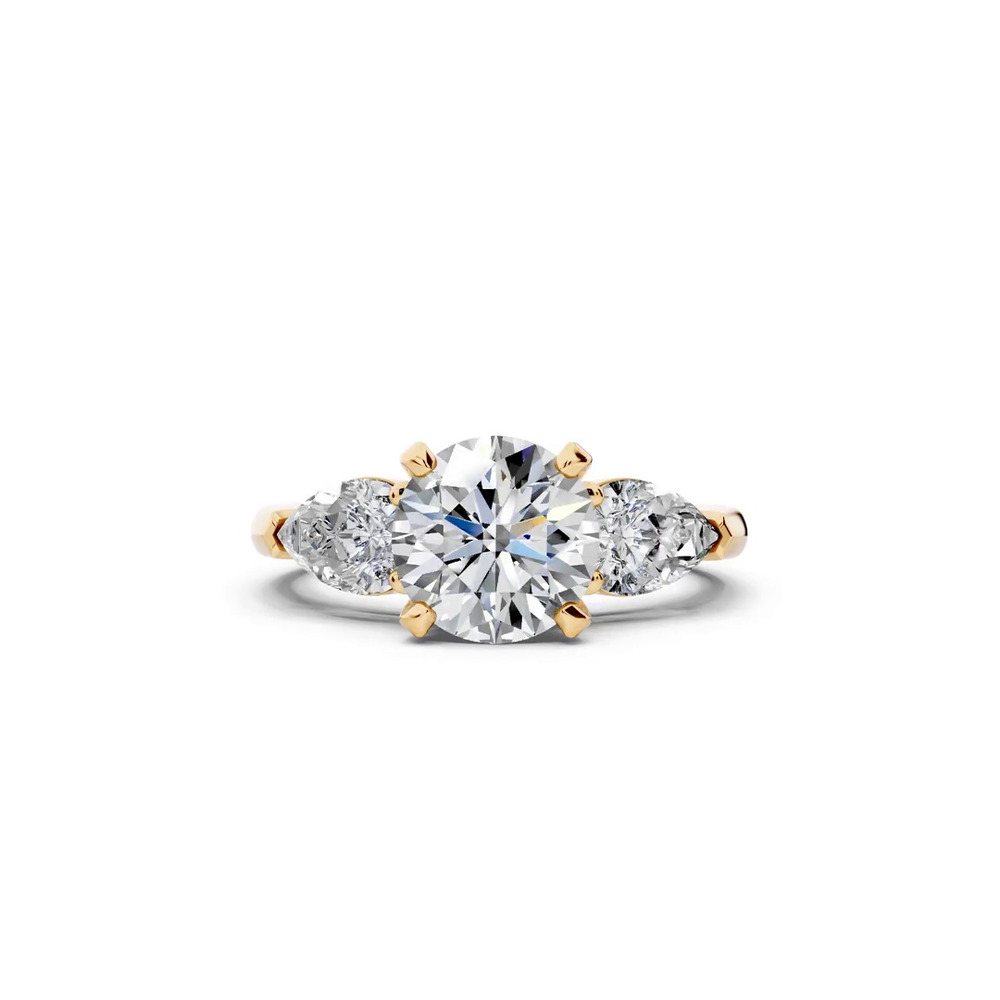 360 degree view of Madison Three-Stone Pear Engagement Ring (1.00 ct. tw.)