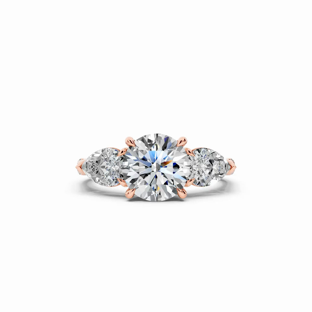 360 degree view of Capri Pear Three-Stone Engagement Ring (1.35 ct. tw.)