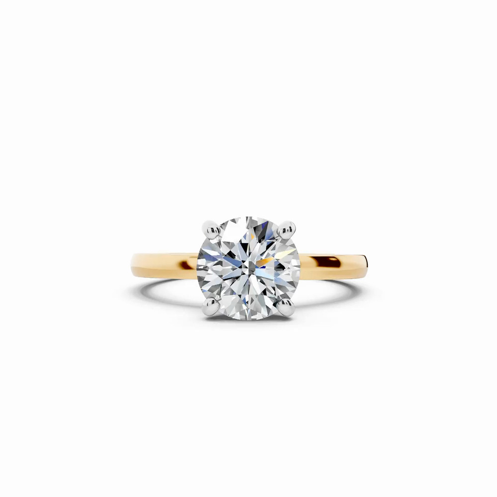 360 degree view of Alden Two-Tone Solitaire Engagement Ring (1.8mm)