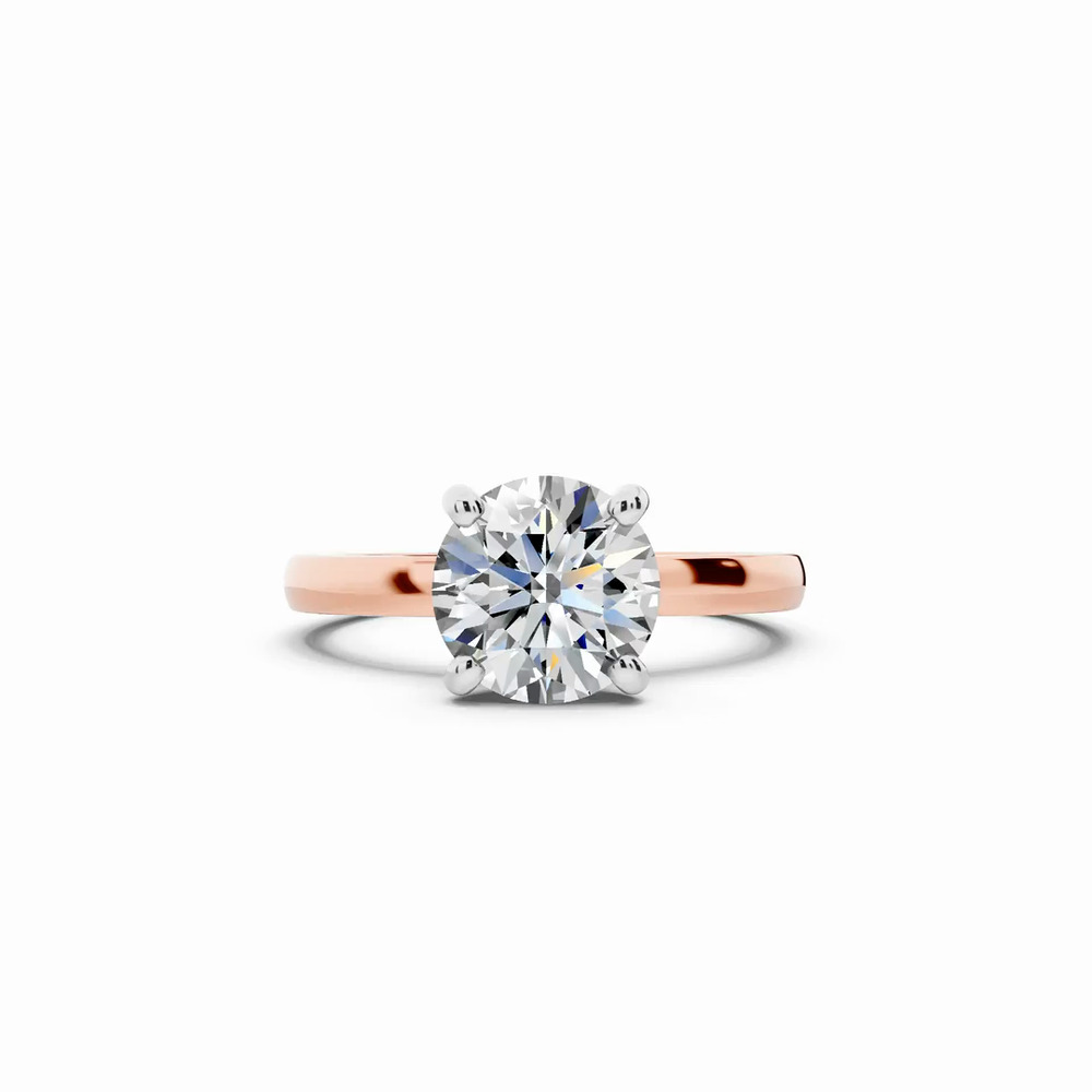 360 degree view of Alden Two-Tone Solitaire Engagement Ring (2mm)