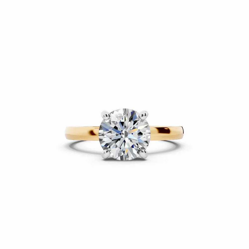 360 degree view of Alden Two-Tone Solitaire Engagement Ring (2mm)