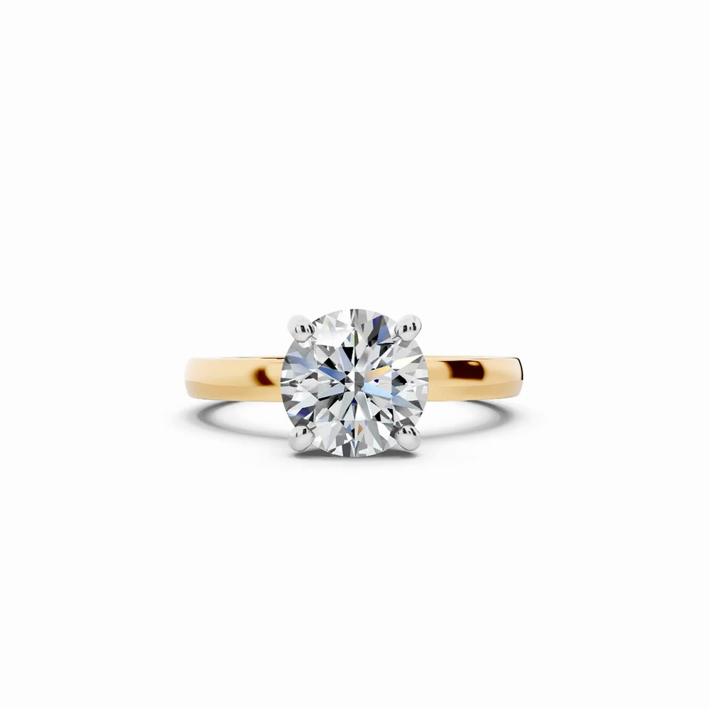 360 degree view of Alden Two-Tone Solitaire Engagement Ring (2.2mm)