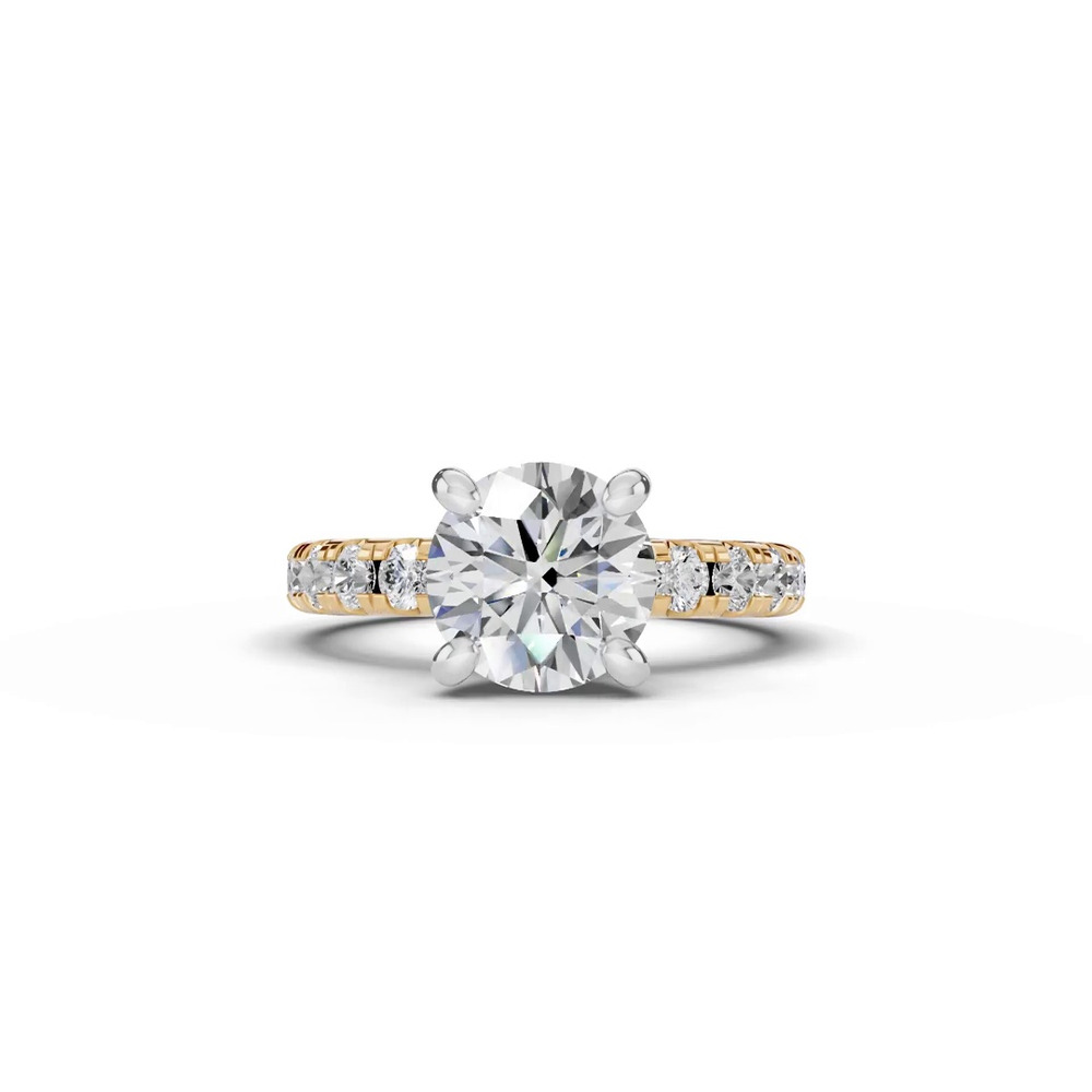 360 degree view of Signature Hearts & Arrows Pavé Engagement Ring (.70ct. tw.)