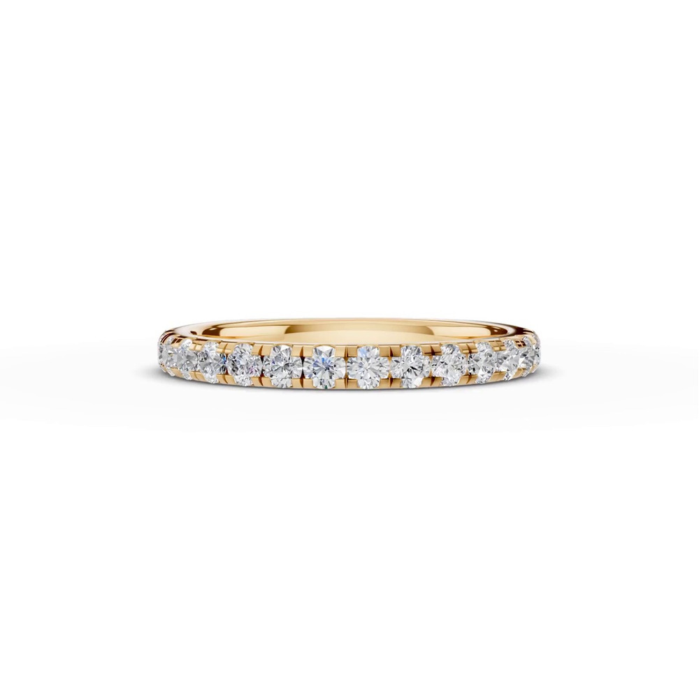 360 degree view of Tradition Pavé Euroshank Wedding Band (½ ct. tw.)