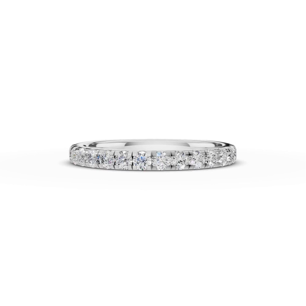 360 degree view of Signature Pavé Euroshank Wedding Band (½ ct. tw.)
