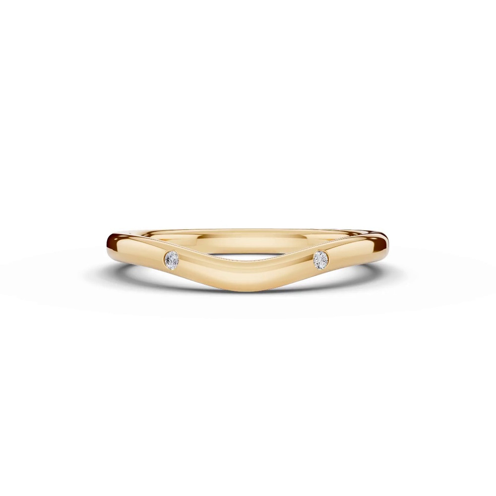 360 degree view of Tradition Contour Diamond Accent Band (1.8mm)