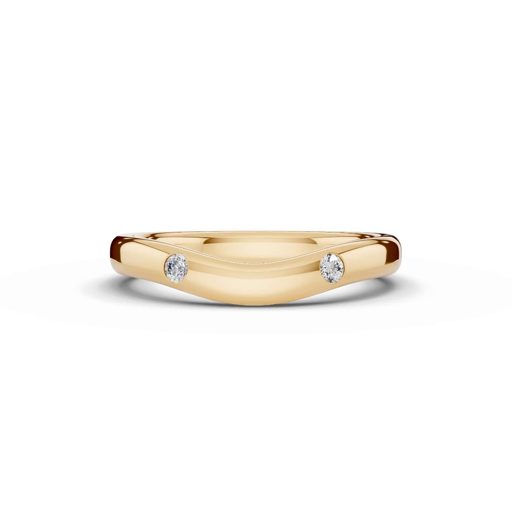360 degree view of Tradition Contour Diamond Accent Band (2.5mm)