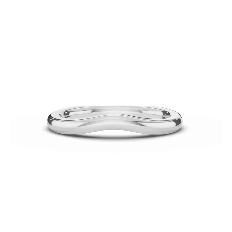 360 degree view of Euroshank Contour Wedding Band